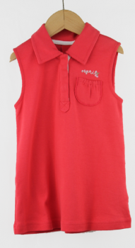 Esprit Jersey-Kleid mit Umlege-Kragen, Druckknöpfen und dekorativen Täschchen vorne aus 100% Baumwolle